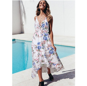 Rochie de dama cu bretele subtiri in alb si negru