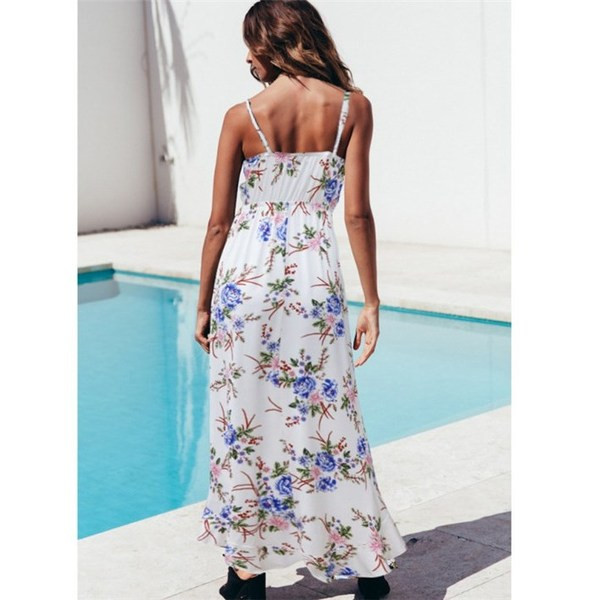 Rochie de dama cu bretele subtiri in alb si negru