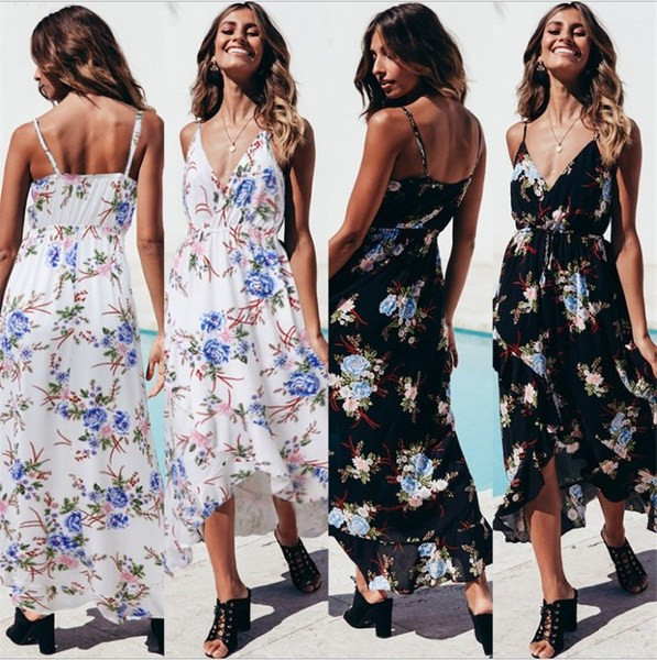 Rochie de dama cu bretele subtiri in alb si negru