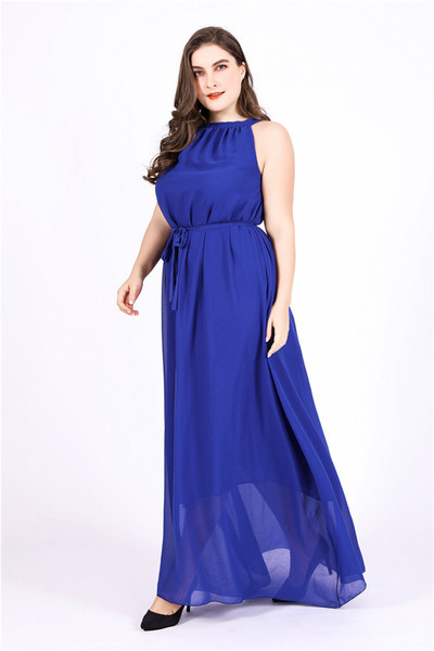 Rochie formala de dama cu curea in albastru si negru