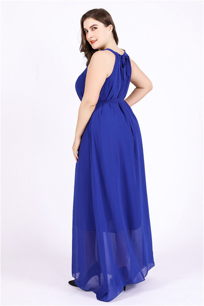 Rochie formala de dama cu curea in albastru si negru