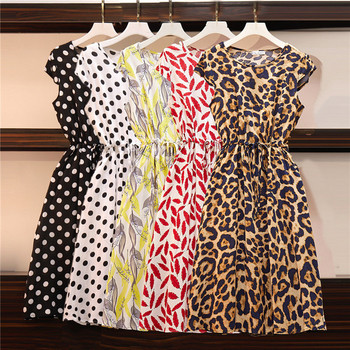 Ежедневна дамска рокля с връзки на талията в няколко цвята