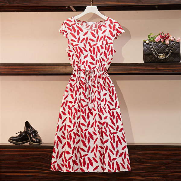 Ежедневна дамска рокля с връзки на талията в няколко цвята