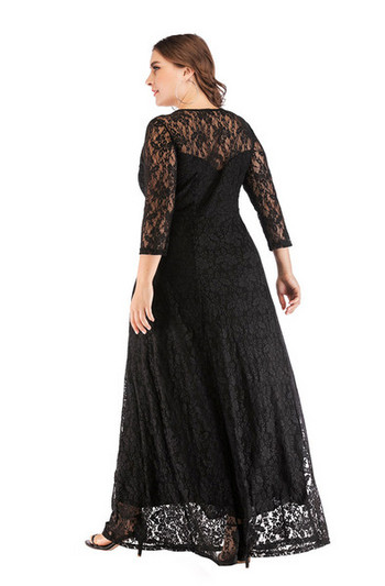 Rochie formala de dama cu decolteu O in patru culori