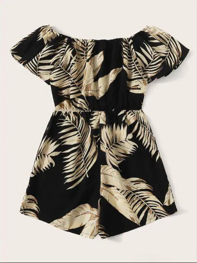 Salopeta de dama cu model floral de la XL la 4XL