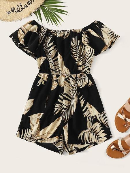 Salopeta de dama cu model floral de la XL la 4XL