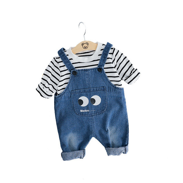 Modern baba szett overál + blúz két színben