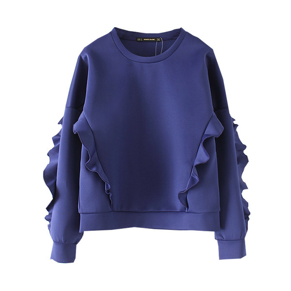 Bluză de damă cu mâneci lungi în albastru