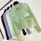 Cămașă de damă modernă cu guler în mai multe culori