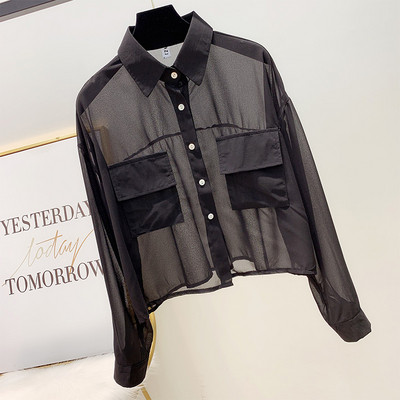 Cămașă de damă modernă cu guler în mai multe culori