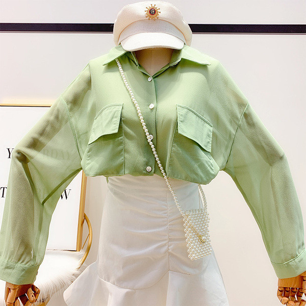 Cămașă de damă modernă cu guler în mai multe culori