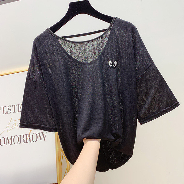 Bluza de dama cu decolteu O in trei culori