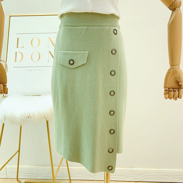 Fusta asimetrica de dama cu talie inalta