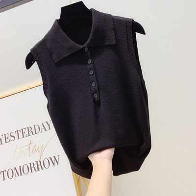 Дамски потник с яка и копчета в няколко цвята