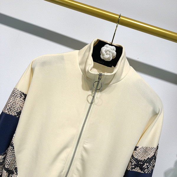 Jacheta dama primavara - toamna cu maneci lungi si talie elastica