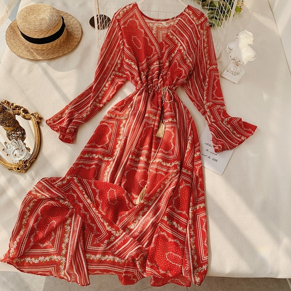 Rochie moderna de dama cu decolteu in V - mai multe culori