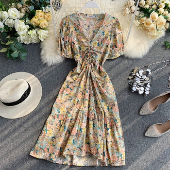 Rochie moderna de dama cu maneci scurte in doua culori