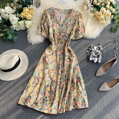 Rochie moderna de dama cu maneci scurte in doua culori