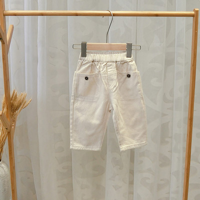 Pantaloni moderni pentru copii pentru baieti - verde si bej