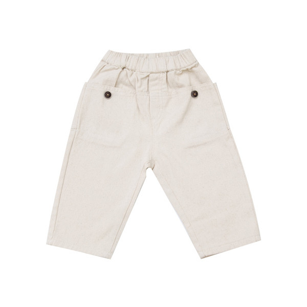 Pantaloni moderni pentru copii pentru baieti - verde si bej