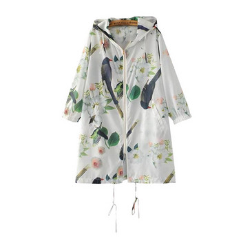 Тънко пролетно-есенно яке с дълъг ръкав и качулка