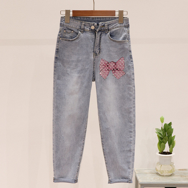 Set de dama modern din doua parti cu panglici in doua culori