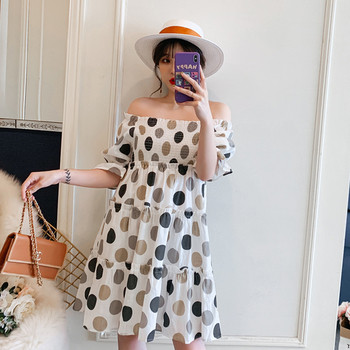 Ежедневна дамска рокля широк модел от XL до 5XL 