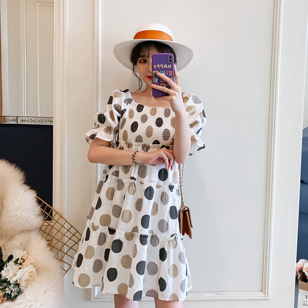 Ежедневна дамска рокля широк модел от XL до 5XL 