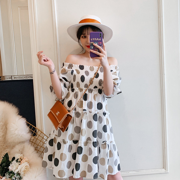 Ежедневна дамска рокля широк модел от XL до 5XL 