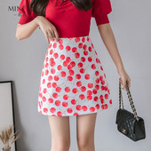 Fusta de dama moderna in doua culori cu talie inalta