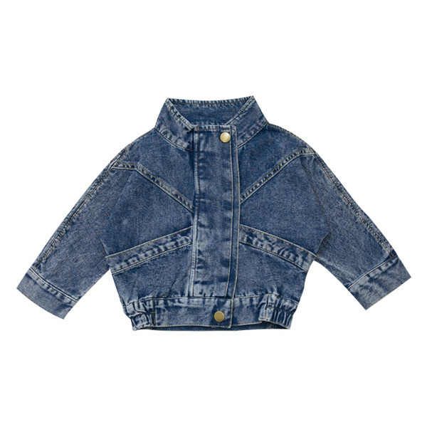 Geaca de blugi pentru copii model nou in albastru pentru baieti