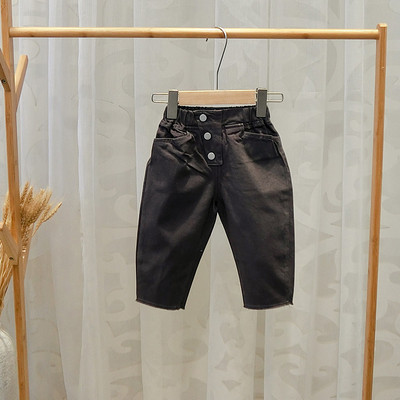 Pantaloni copii pentru baieti cu nasturi - doua culori