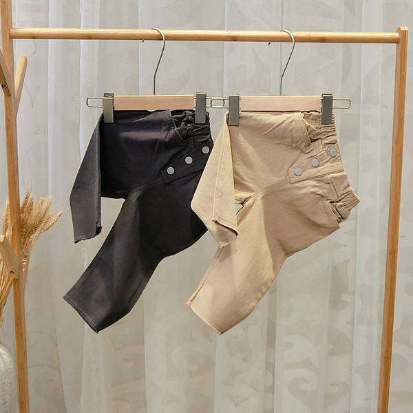 Pantaloni copii pentru baieti cu nasturi - doua culori