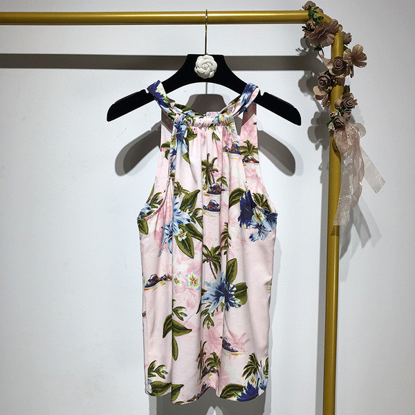 Maieu de damă în culoarea roz și model floral