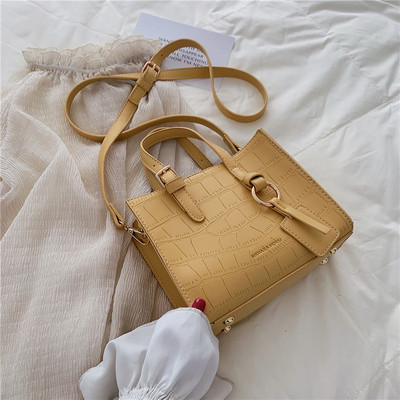 Geanta casual dama din piele ecologica cu manere scurte si lungi in diferite culori