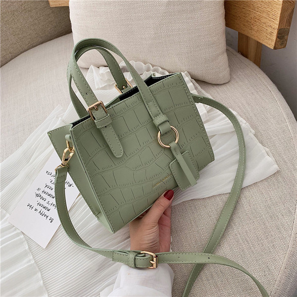 Geanta casual dama din piele ecologica cu manere scurte si lungi in diferite culori