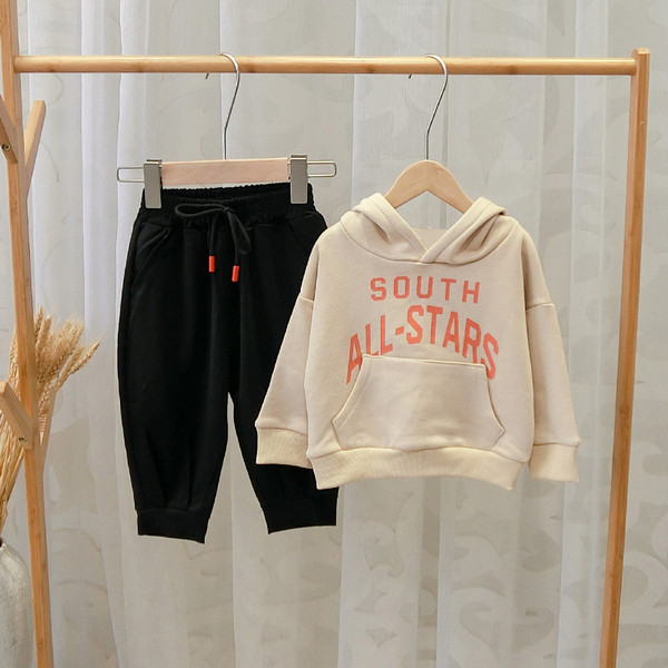 Hanorac zilnic pentru copii cu glugă în două culori pentru băieți