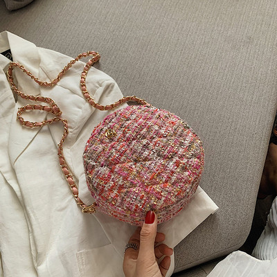 Geanta mica de dama eleganta cu forma rotunda in mai multe culori