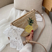 Geanta de dama de vara cu broderie si maner lung in doua culori