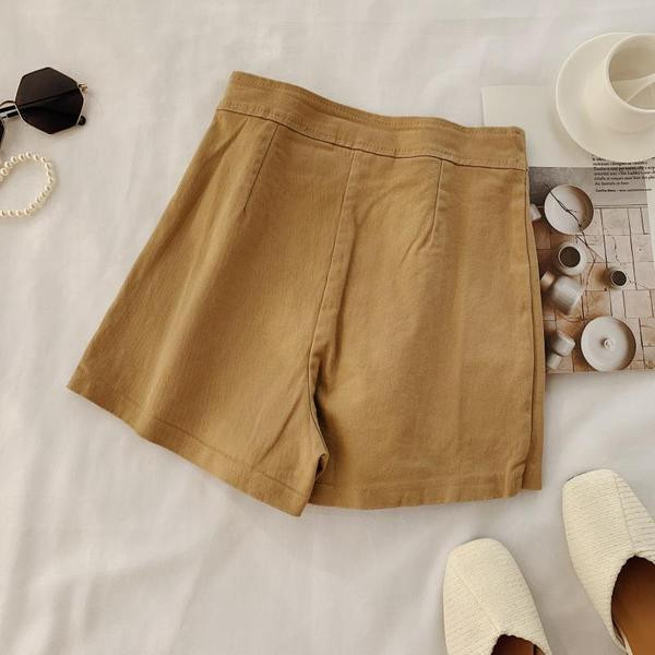 Дамска модерна пола-панталон  с копчета в няколко цвята