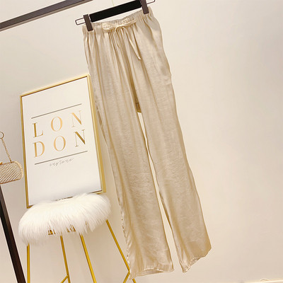 Дамски панталон с висока талия и ластик в четири цвята