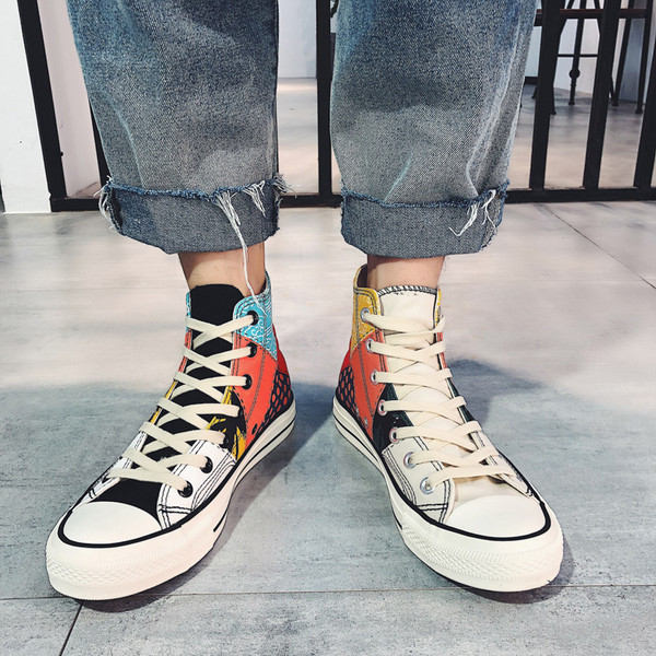 Model nou de adidasi pentru barbati in doua culori cu talpa plata