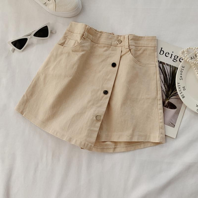 Pantaloni-fustă de damă din denim cu nasturi