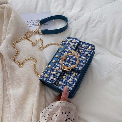 Geanta de dama la zi cu elemente metalice in mai multe culori