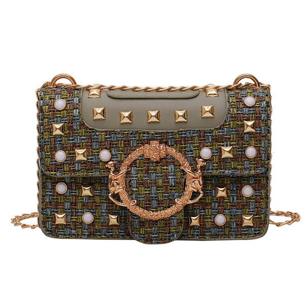 Geanta de dama la zi cu elemente metalice in mai multe culori