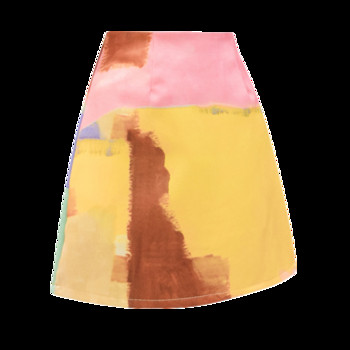 Fusta dama casual cu talie inalta - model drept