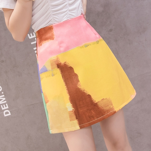 Fusta dama casual cu talie inalta - model drept