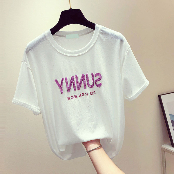 Tricou de dama modern cu decolteu O in mai multe culori