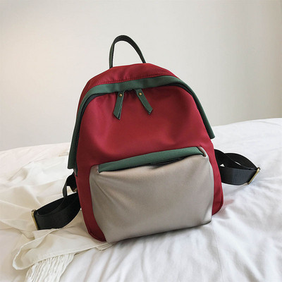 Rucsac de damă de zi cu zi cu buzunar frontal în mai multe culori