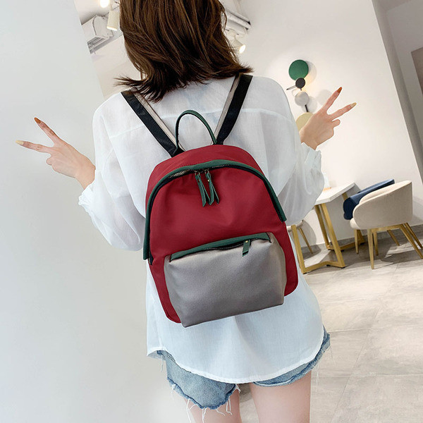 Rucsac de damă de zi cu zi cu buzunar frontal în mai multe culori